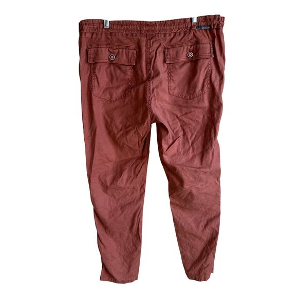 Level 99 Shannon Utility Ankle Pant Jogger Rust L - Picture 5 of 11